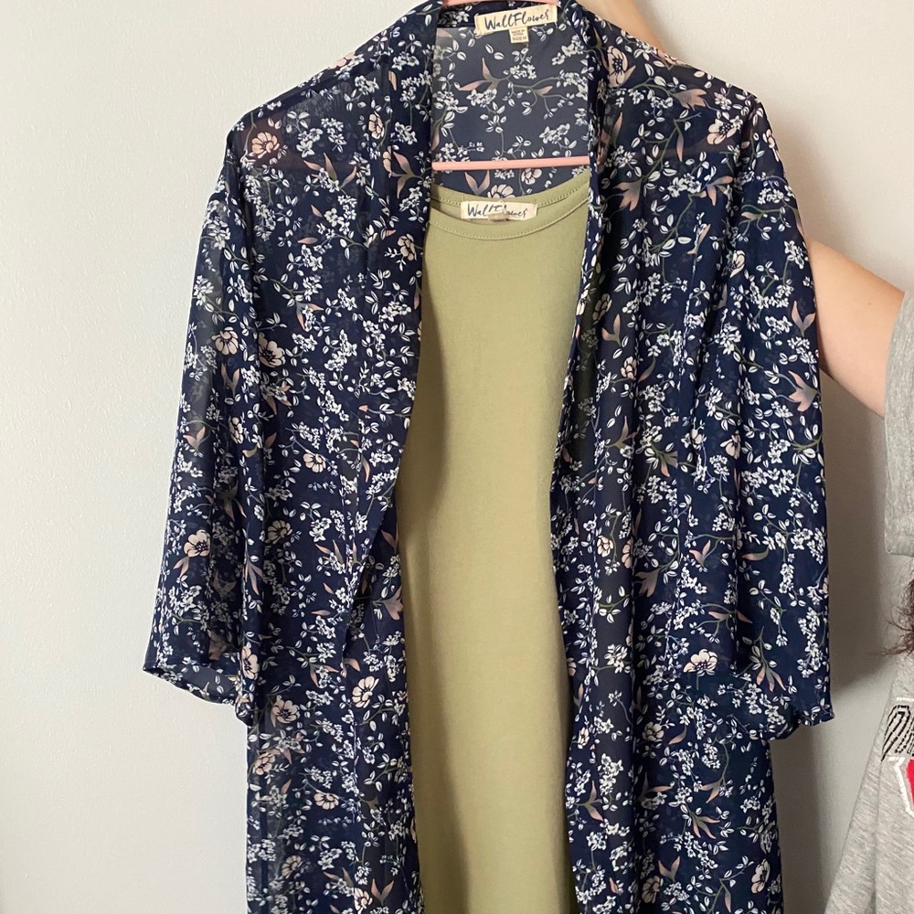 Two Wallflower dresses with cardigans